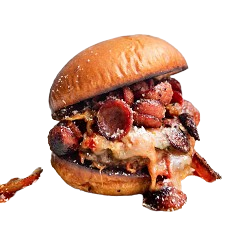 Pepperoni Pizza Burger 